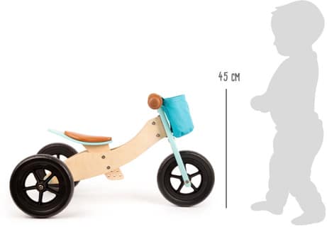 Løbecykel 2 i 1 – Trike Maxi (turkis) 1